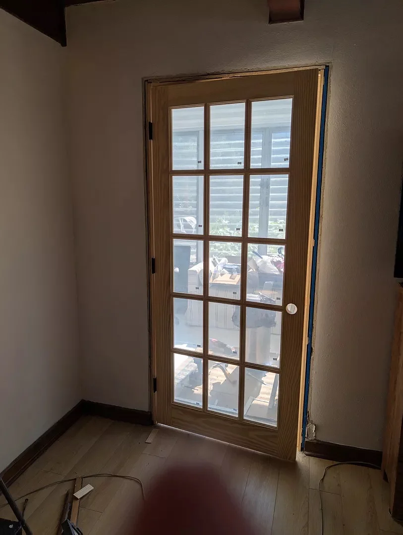 15 Lite Glass French Clear Pine Wood Interior Door - Image 4