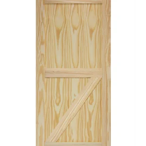 Half Z-Brace Pine Wood Interior Barn Door
