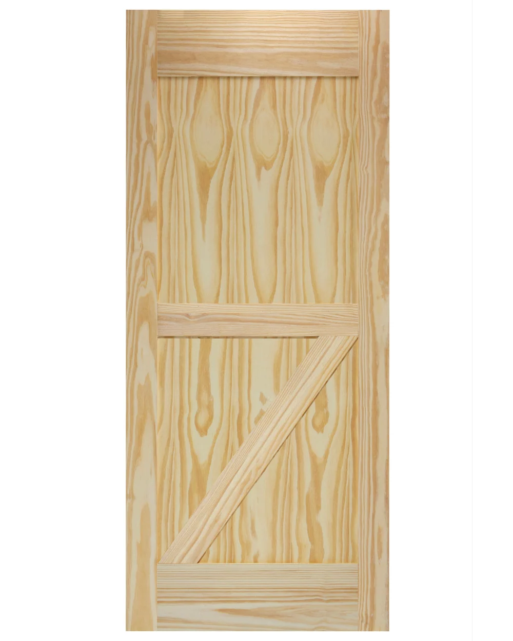 Half Z-Brace Pine Wood Interior Barn Door