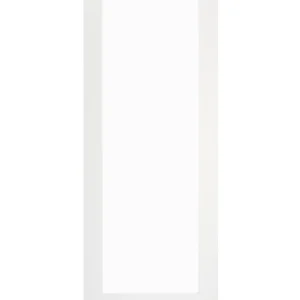 Single Lite Clear Glass Shaker Style Primed Wood Interior Door