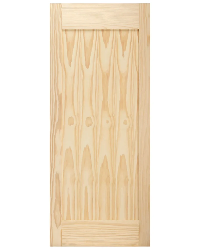 Single Panel Pine Wood Interior Barn Door