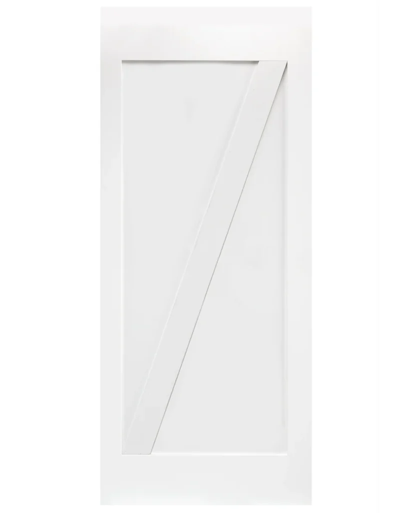 Z-Brace Pine Wood Interior Barn Door (Primed)