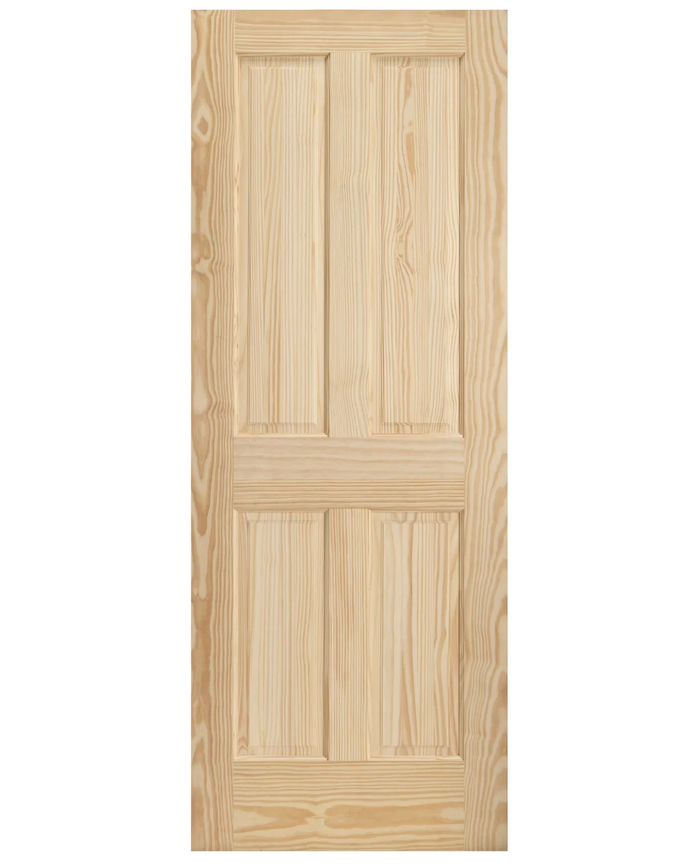 4 Panel Raised Double Hip Solid Core Pine Wood Interior Door