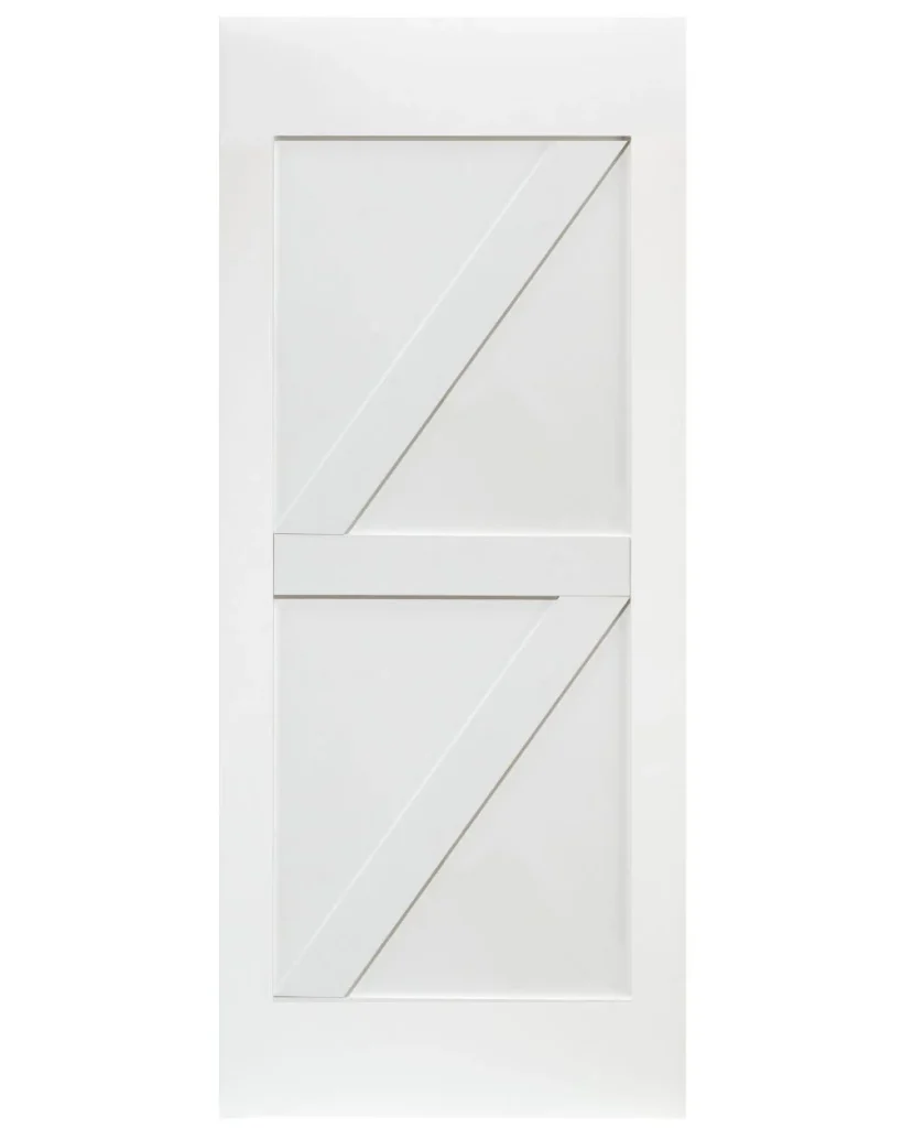 Double Z-Brace Pine Wood Interior Barn Door (Primed)