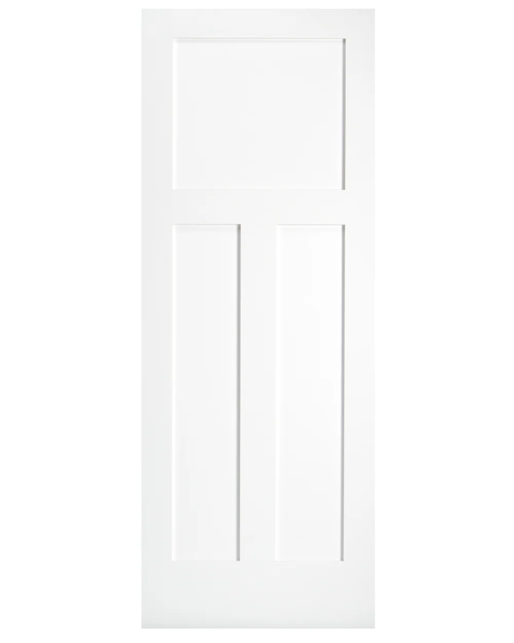 3 Panel Shaker Style Interior Pine Wood Door (Primed)