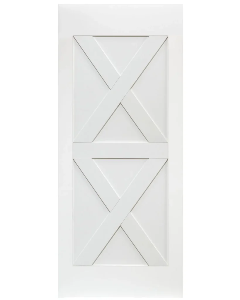 Double X-Brace Barn Door (Primed)