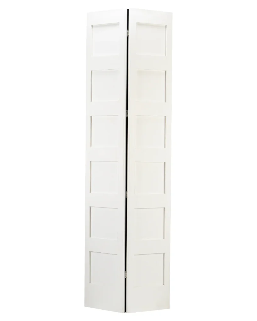 6 Panel Shaker Style Bifold Door