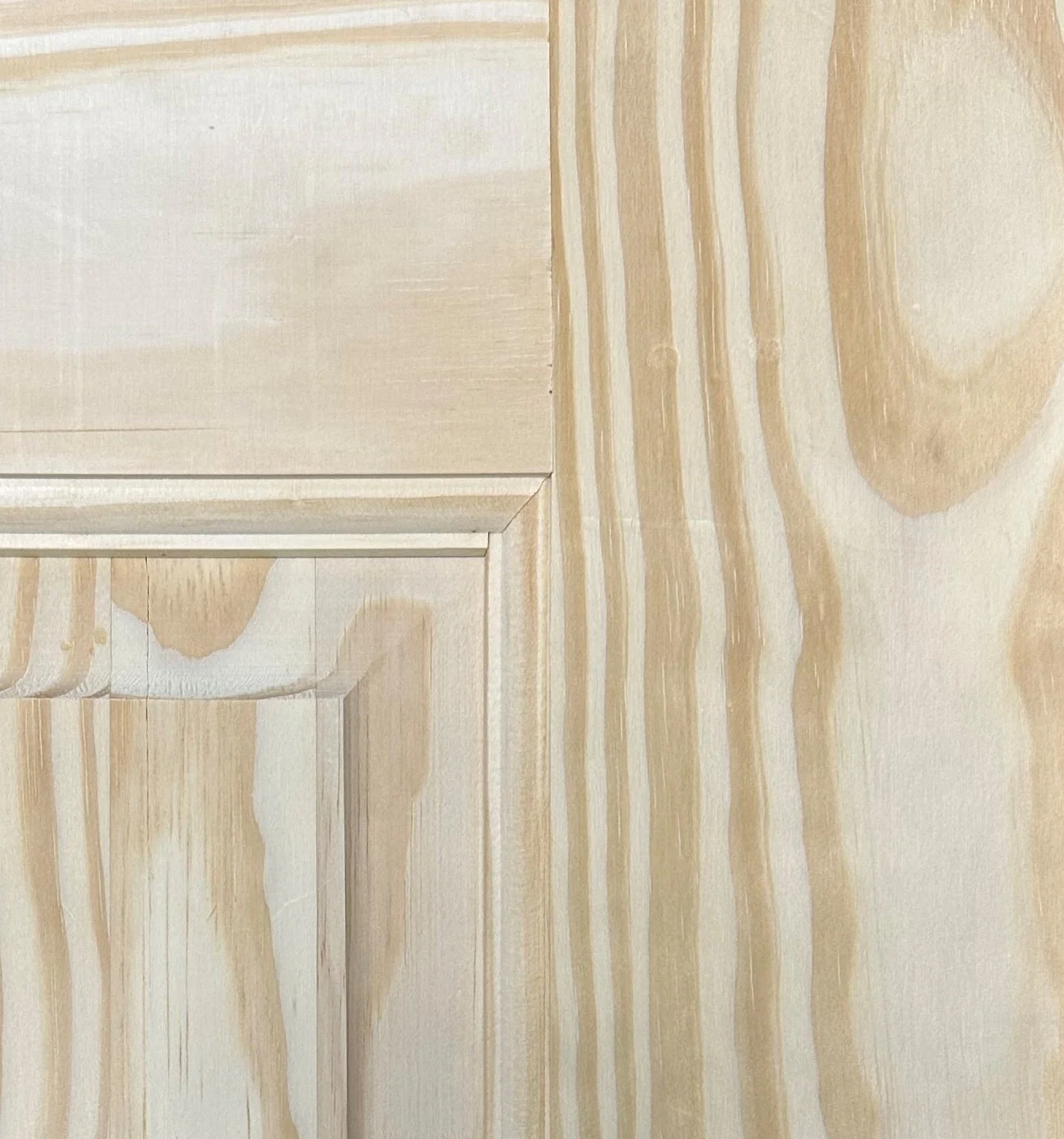 6 Panel Knotty Pine Wood Single Hip Interior Door - Image 4
