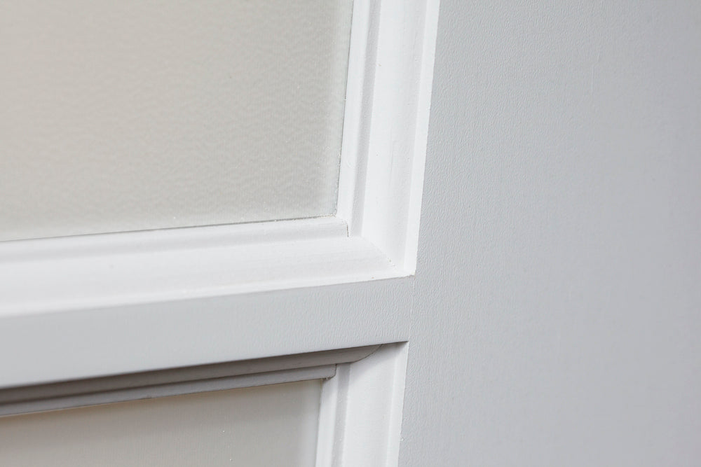 5 Lite Frosted Glass French Primed Wood Interior Door - Image 2