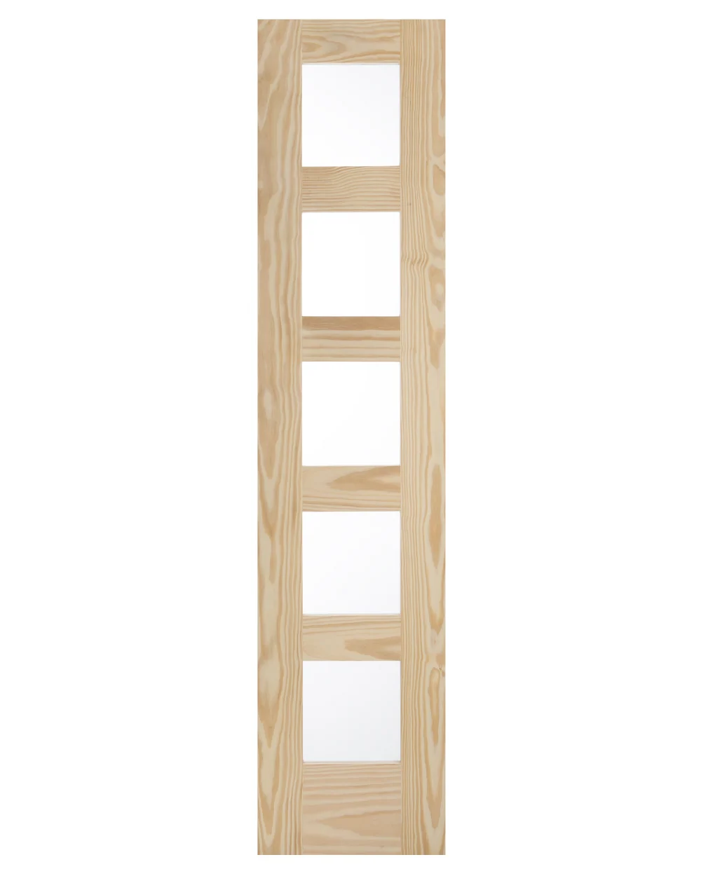 5 Clear Glass Panel Shaker Style Wood Interior Door - Image 2