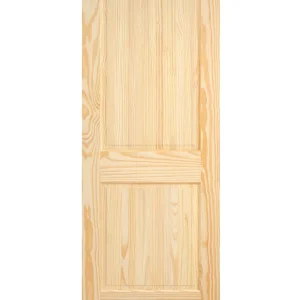 2 Panel Raised Single Hip Square Top Pine Wood Interior Door