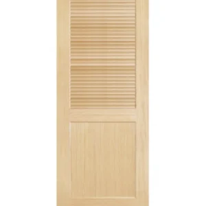 Louver Over Raised Panel Interior Door