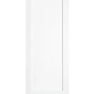 Single Panel Shaker Style Interior Pine Wood Door (Primed)