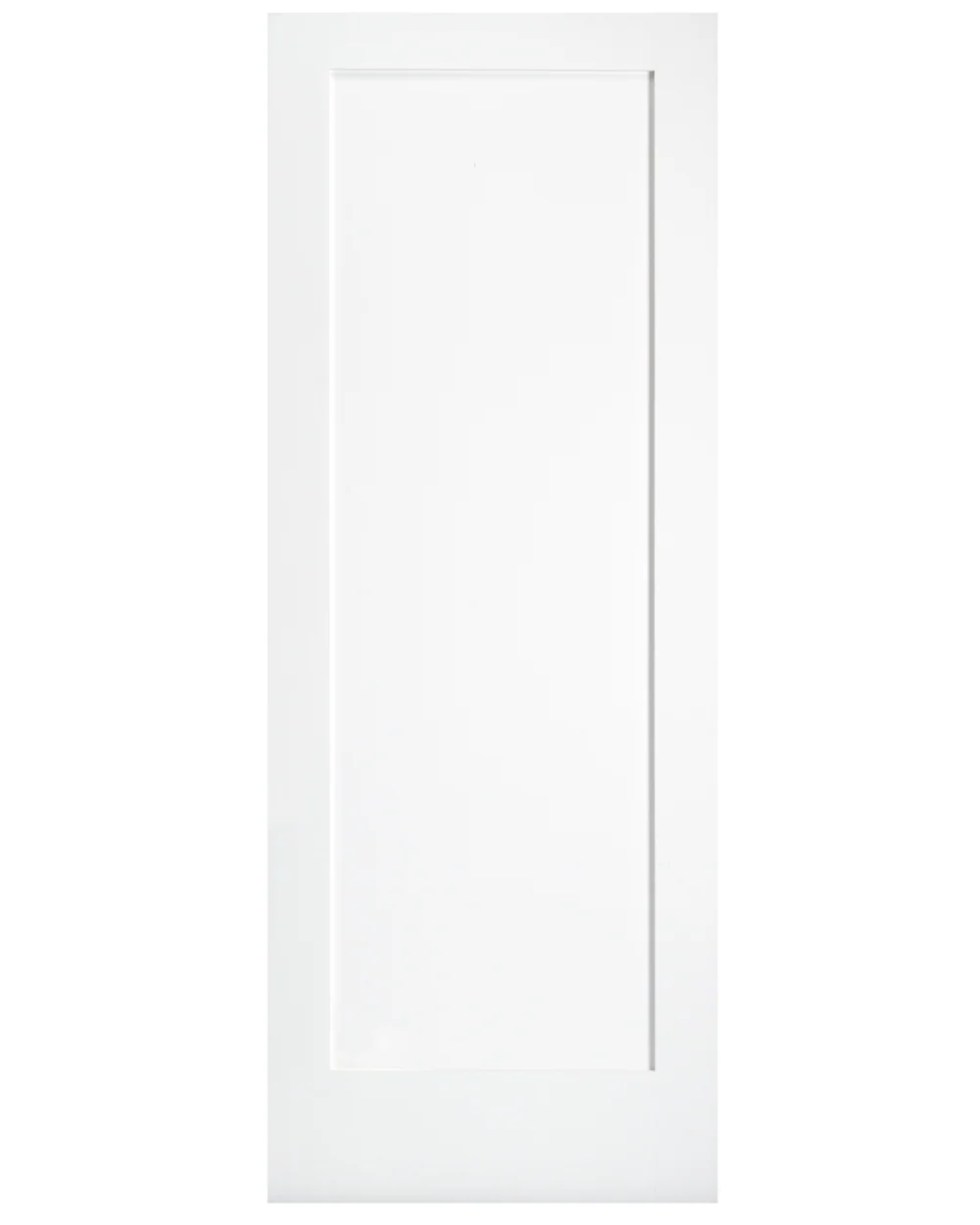 Single Panel Shaker Style Interior Pine Wood Door (Primed)