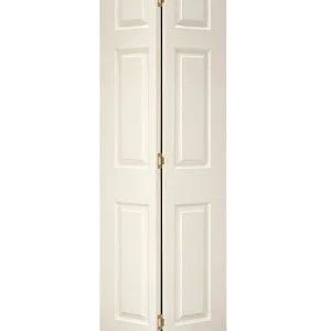 Textured Colonist 6-Panel Molded Bifold Door (Primed)