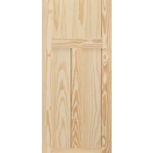 3 Panel Shaker Style Interior Pine Wood Door