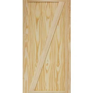 Z- Brace Pine Wood Interior Barn Door
