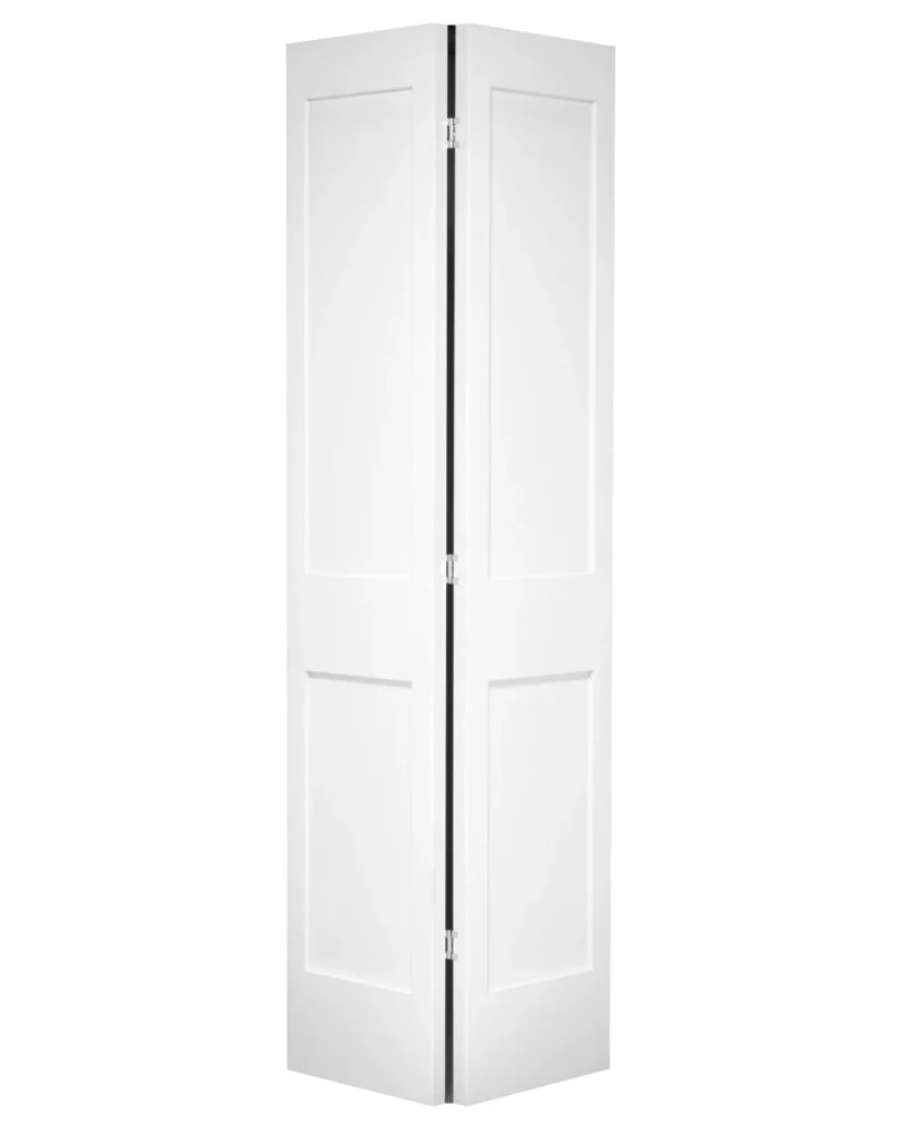 2-Panel Shaker Style Pine Bifold Prehung Door (Primed)