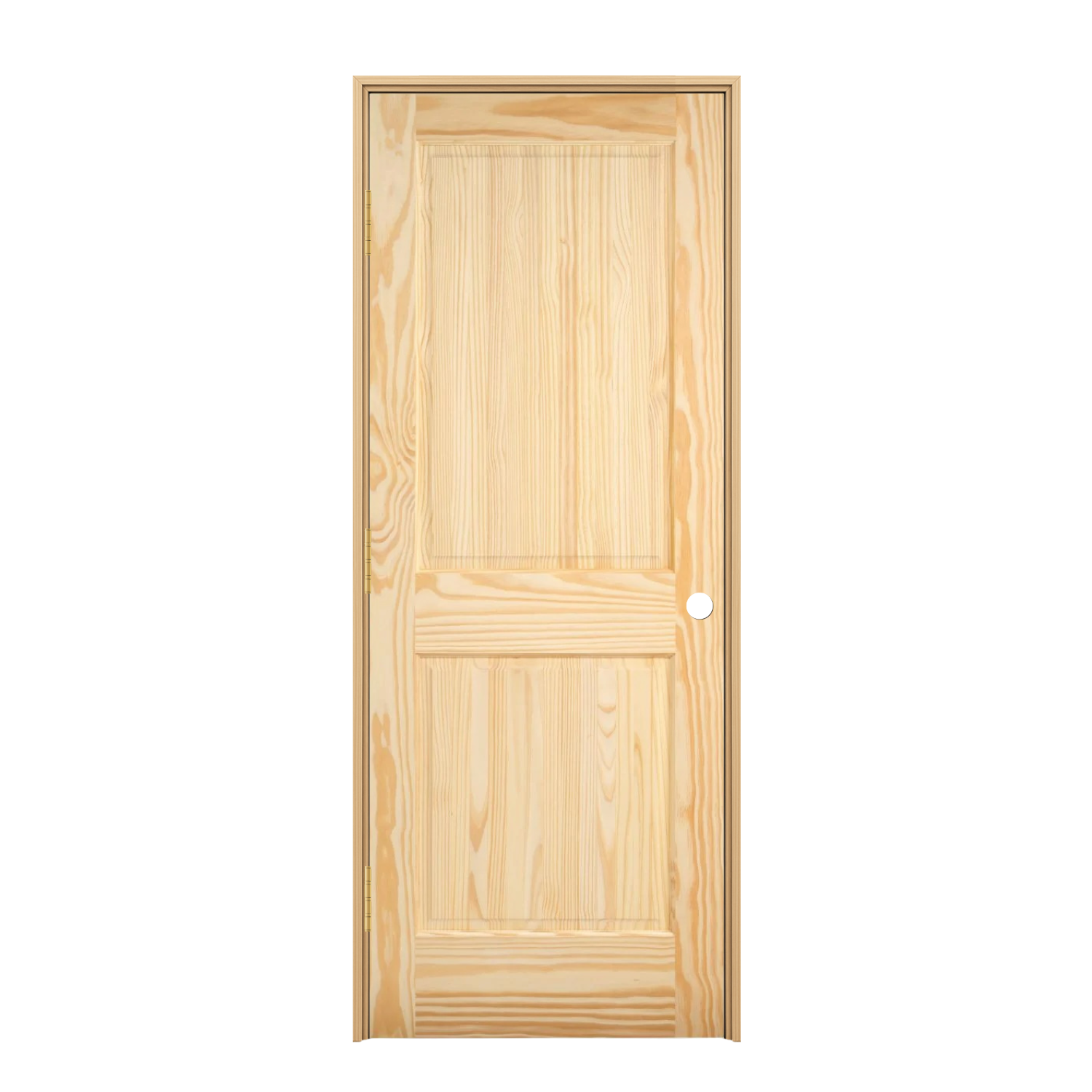 Prehung 2 Panel Square Top Pine Interior Door