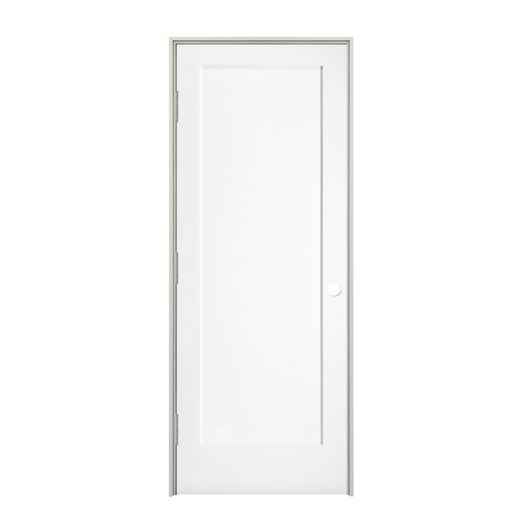 Prehung Single Panel Shaker Style Interior Door (Primed)