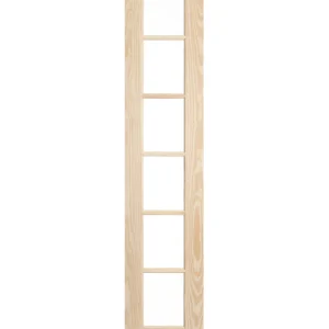 6 Lite Glass Narrow French Clear Pine Wood Interior Door