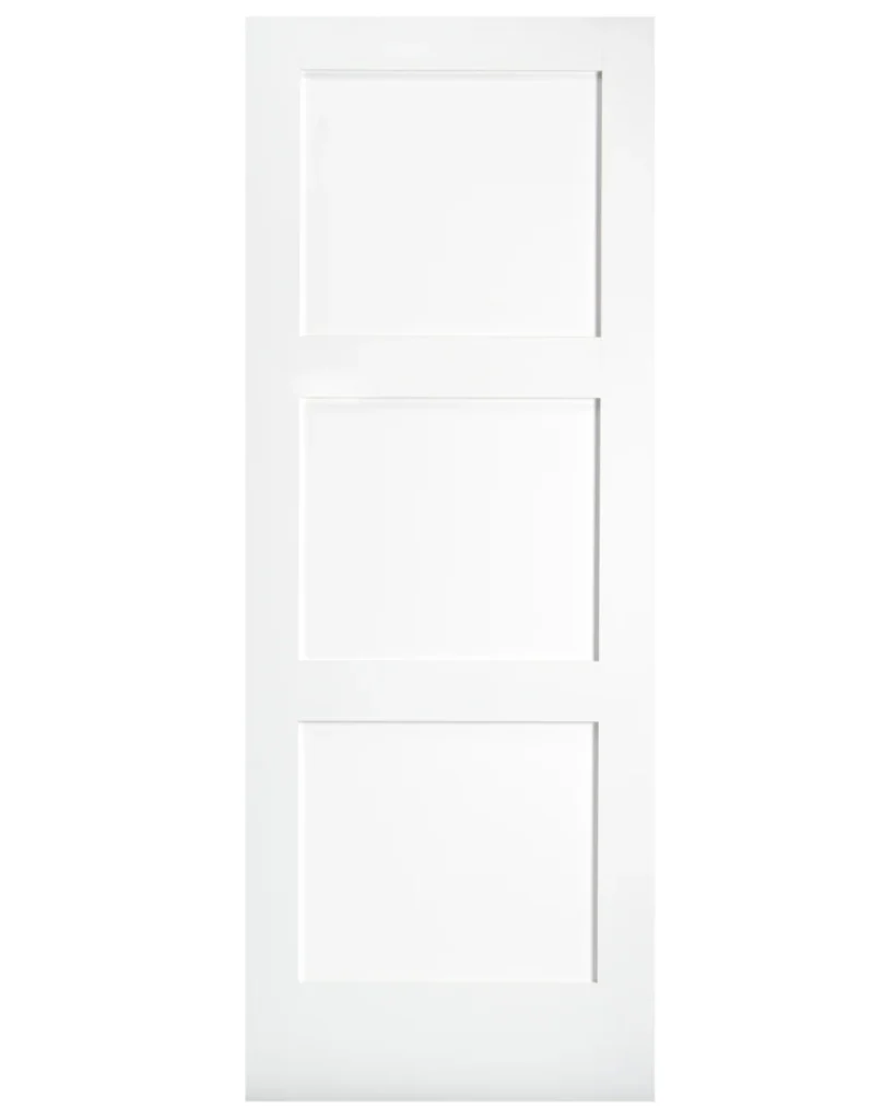 3 Panel Square Shaker Style Interior Door (Primed)