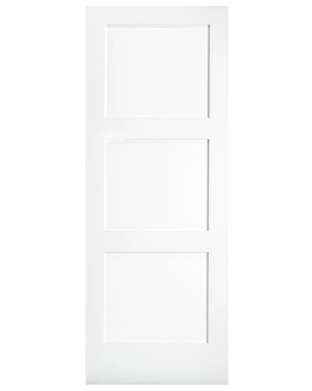 3 Panel Square Shaker Style Interior Door (Primed)