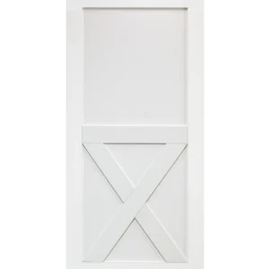Half X-Brace Barn Door (Primed)