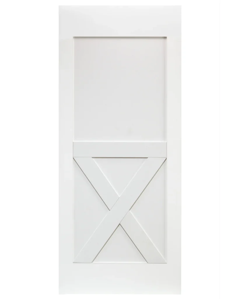 Half X-Brace Barn Door (Primed)