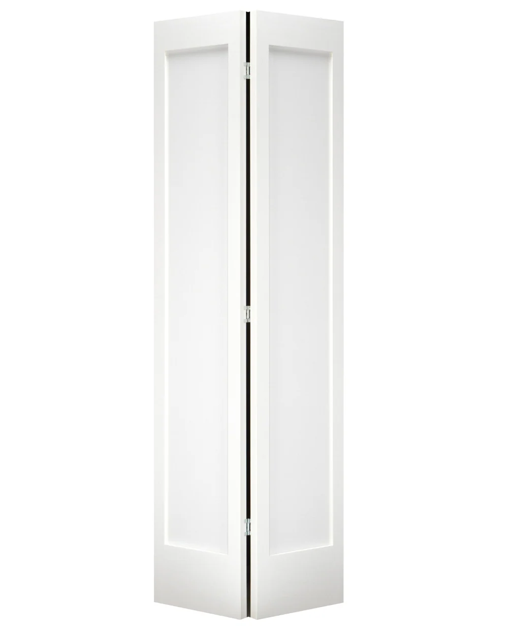 Single Panel Shaker Style Pine Wood Bifold Door (Primed)