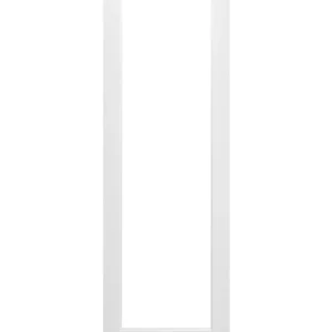 Single Lite Solid Core Wood Glass Panel French Interior Door (Primed)