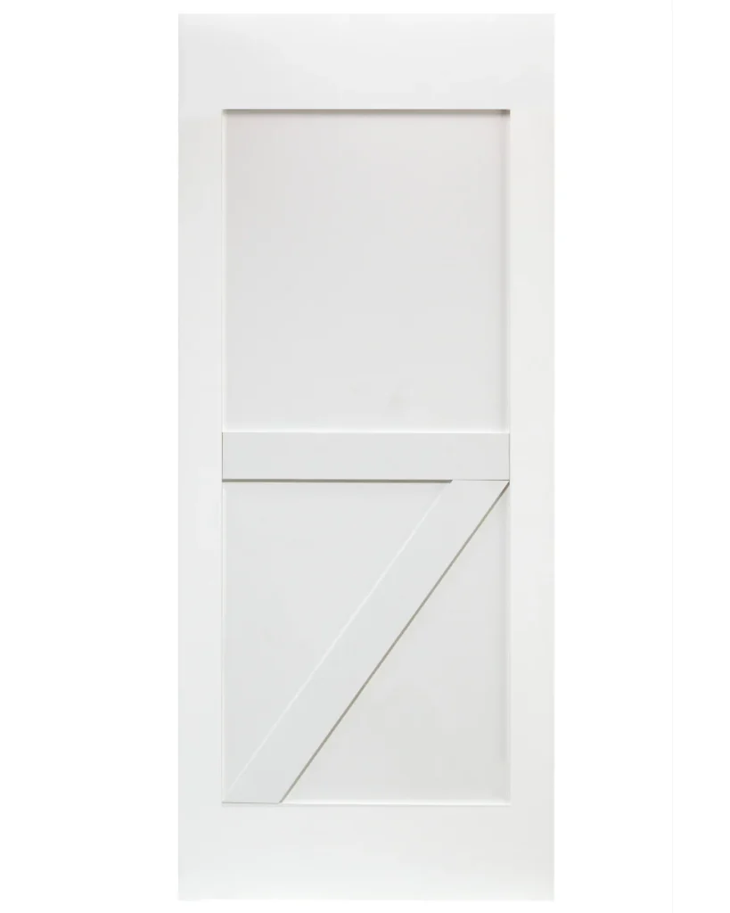 Half Z-Brace Pine Wood Interior Barn Door (Primed)