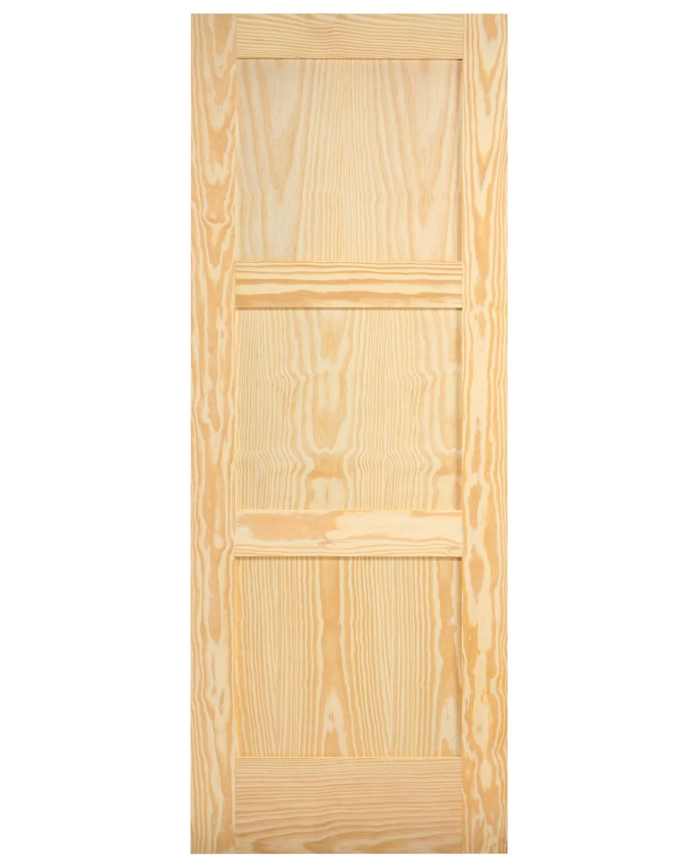 3 Panel Square Shaker Style Wood Interior Door
