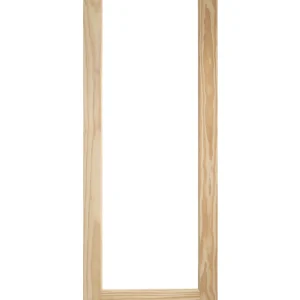 Single Lite Glass Panel Solid Core Pine Wood French Interior Door