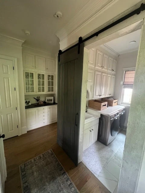 Bent Strap Barn Door Hardware Kit with Track and Rollers
